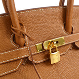 Hermes 2008 Birkin 35 Gold Clemence