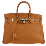 Hermes 2003 Birkin 35 Gold Togo