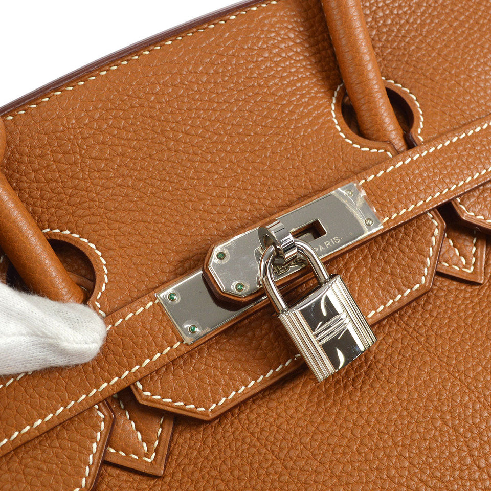 Hermes 2003 Birkin 35 Gold Togo