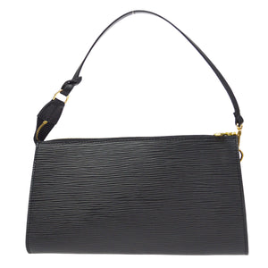 Louis Vuitton POCHETTE ACCESSOIRES HANDBAG BLACK EPI