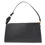 Louis Vuitton POCHETTE ACCESSOIRES HANDBAG BLACK EPI