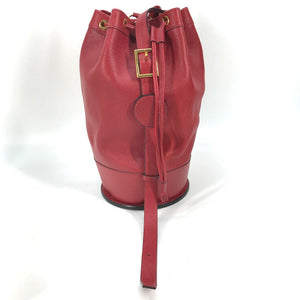 Hermes Shoulder Bag Courchevel Red Shoulder bag, Drawstring bag Standy