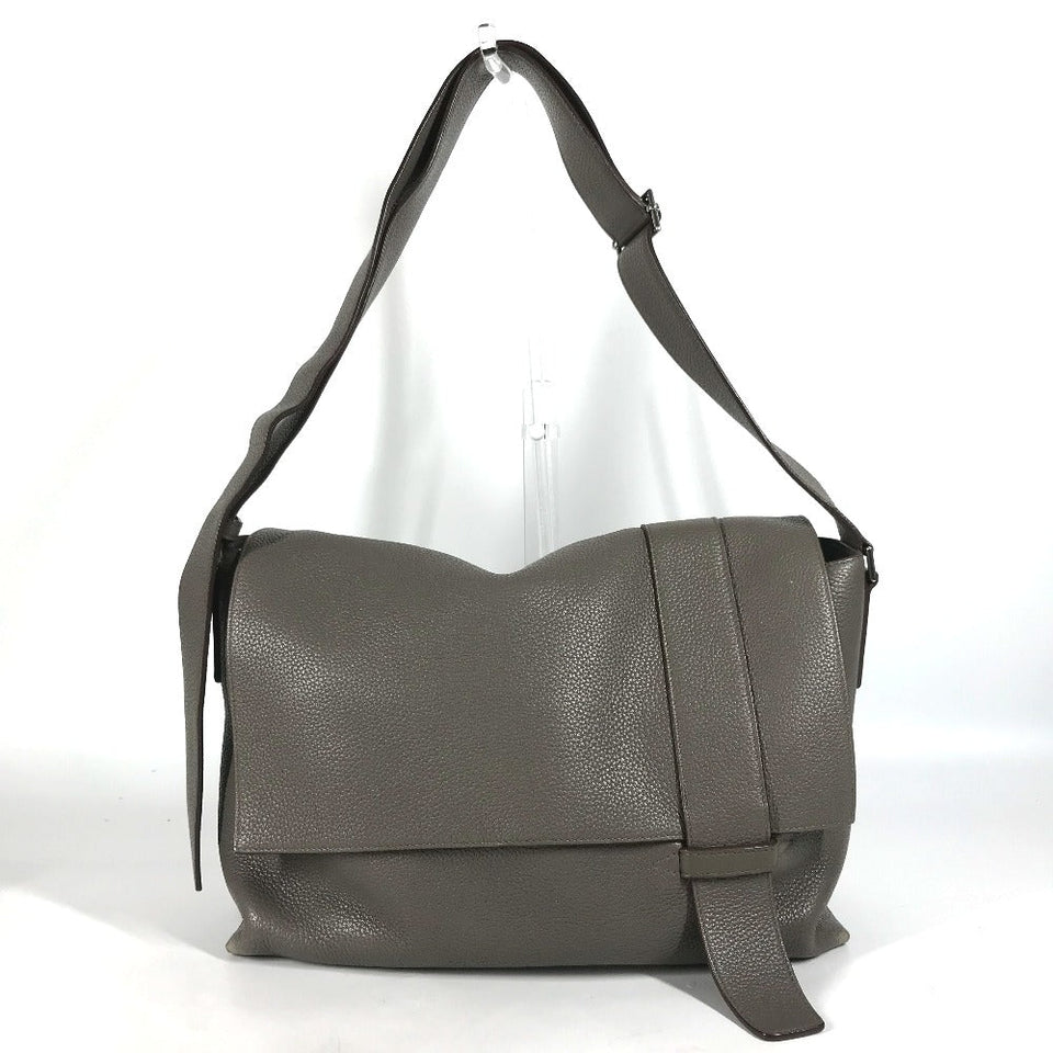 Hermes Shoulder Bag Taurillon Clemence gray Crossbody bag Sac Alfred 35