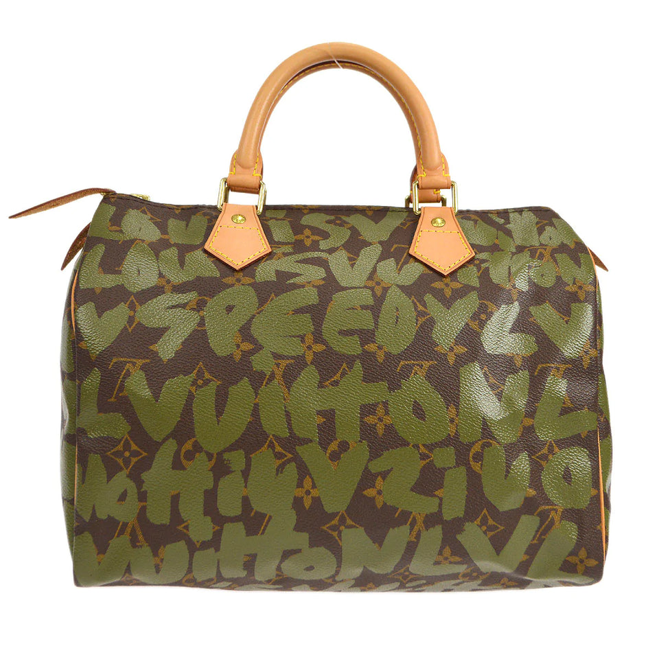 Louis Vuitton? HANDBAG KHAKI MONOGRAM GRAFFITI