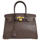 Hermes 2008 BIRKIN 30 Chocolat Epsom