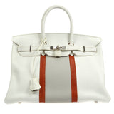 Hermes * 2011 BIRKIN FLAG 35 Taurillon Clemence