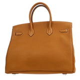 Hermes 2008 BIRKIN 35 Gold Togo
