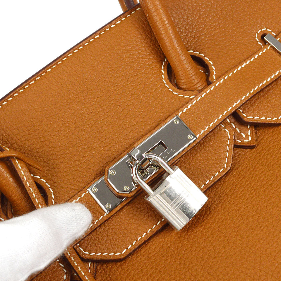 Hermes 2008 BIRKIN 35 Gold Togo