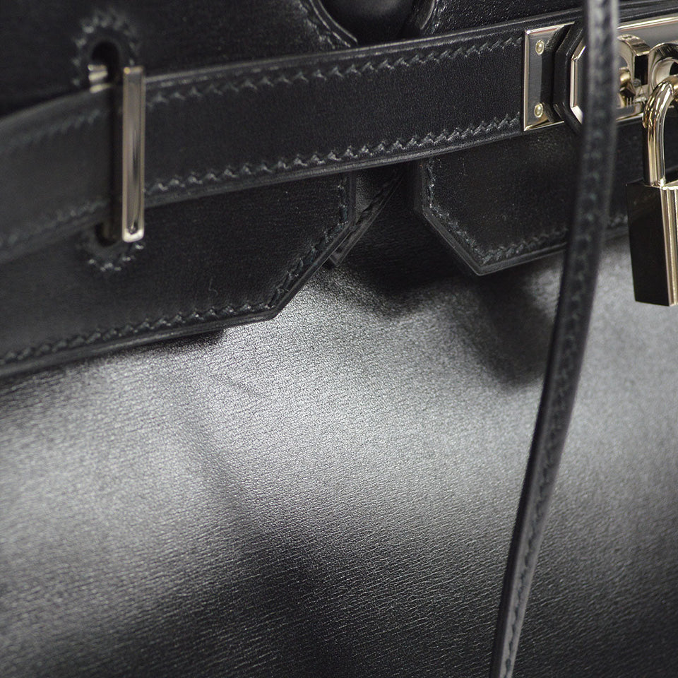 Hermes 1998 BIRKIN 35 Black Box Calf