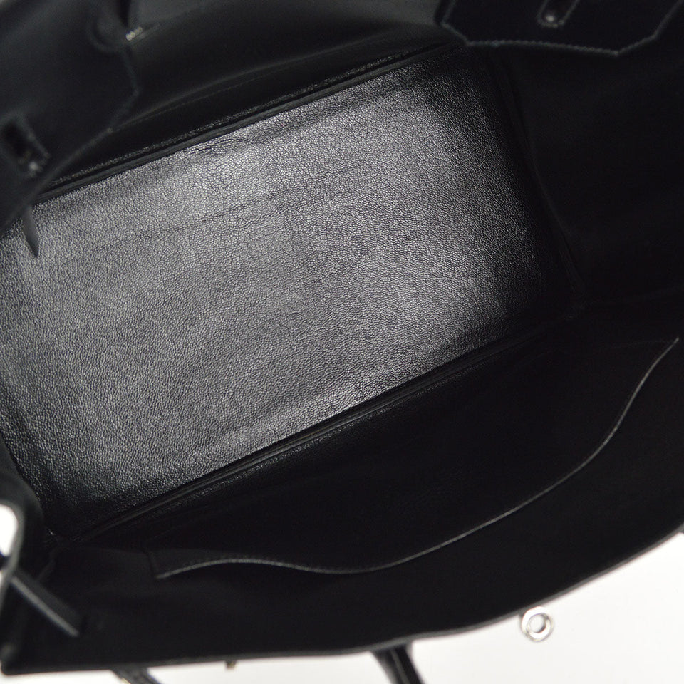 Hermes 1998 BIRKIN 35 Black Box Calf