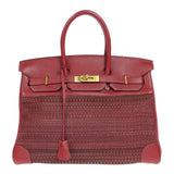 Hermes 2002 Birkin 35 Crinoline Rouge