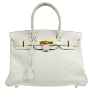 Hermes 2007 BIRKIN 30 White Clemence