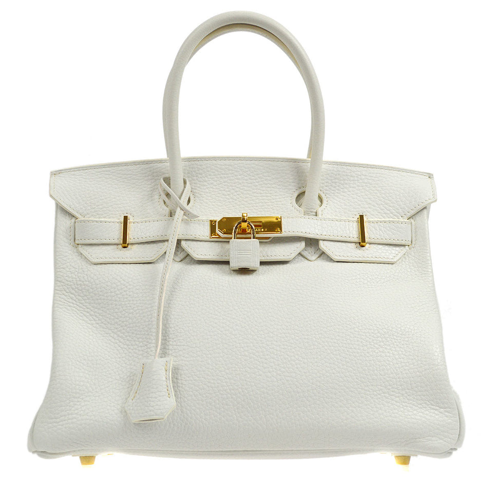 Hermes 2007 BIRKIN 30 White Clemence