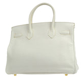 Hermes 2007 BIRKIN 30 White Clemence