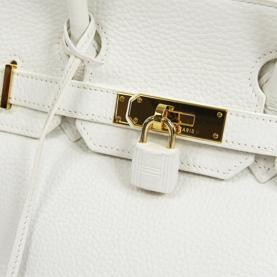 Hermes 2007 BIRKIN 30 White Clemence