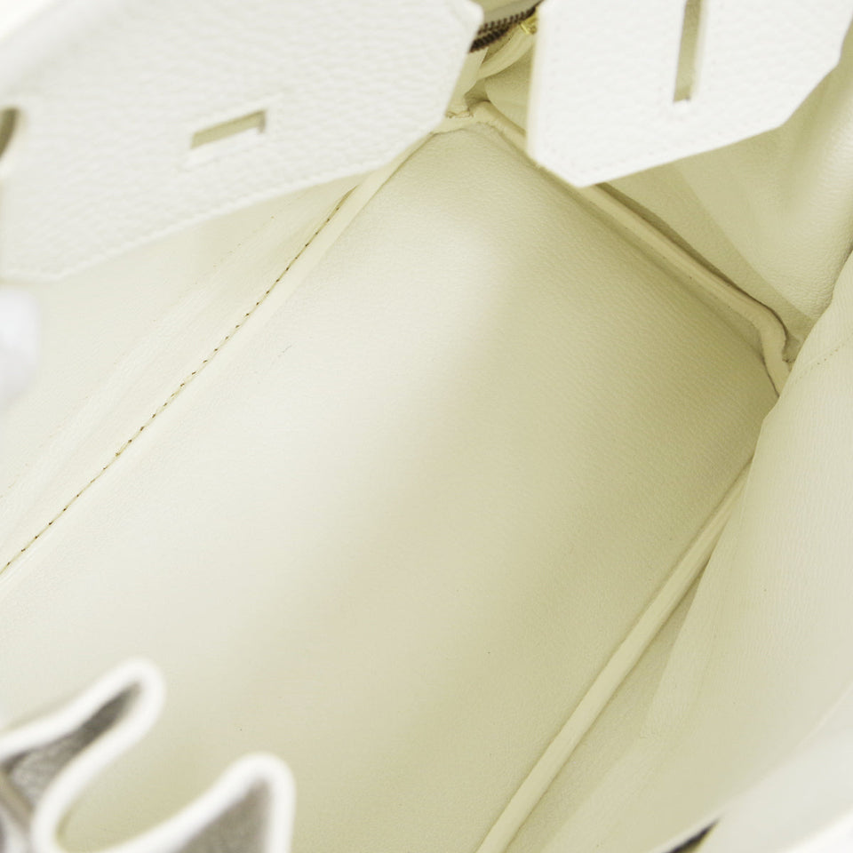 Hermes 2007 BIRKIN 30 White Clemence