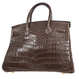 Hermes * 2002 BIRKIN 30 Havane Matt Niloticus