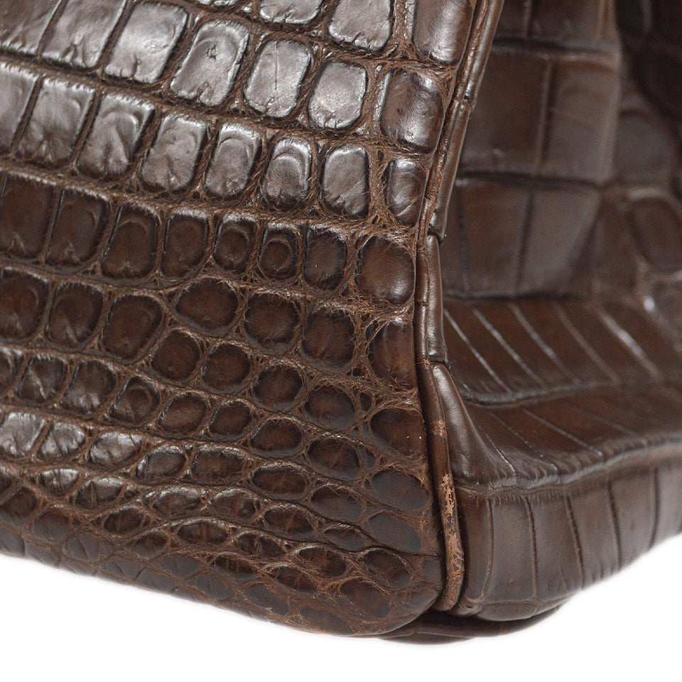 Hermes * 2002 BIRKIN 30 Havane Matt Niloticus