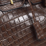 Hermes * 2002 BIRKIN 30 Havane Matt Niloticus