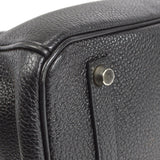 Hermes BIRKIN 35 Handbag Black Veau Crispe Togo