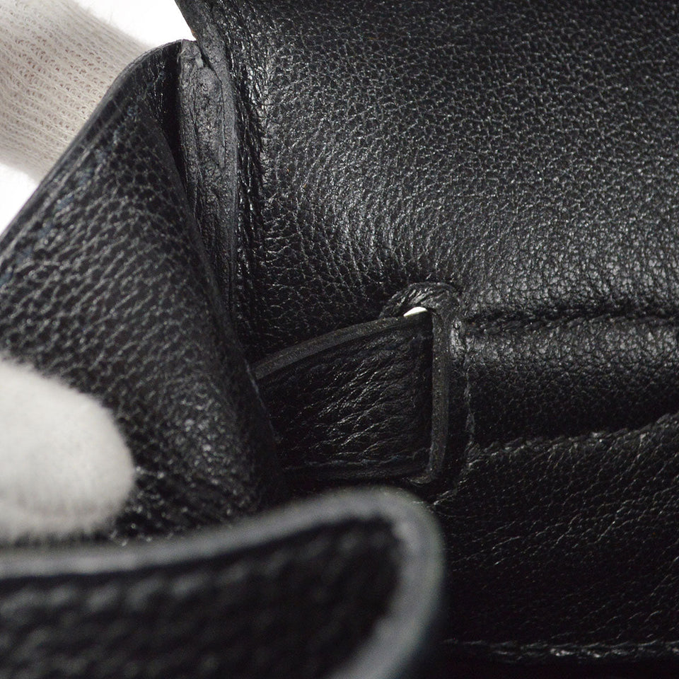 Hermes BIRKIN 35 Handbag Black Veau Crispe Togo