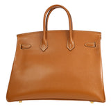 Hermes 1998 BIRKIN 35 Gold Courchevel