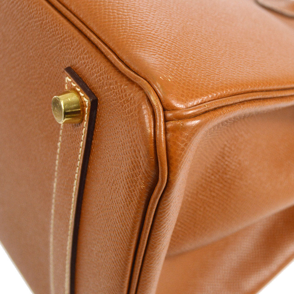 Hermes 1998 BIRKIN 35 Gold Courchevel