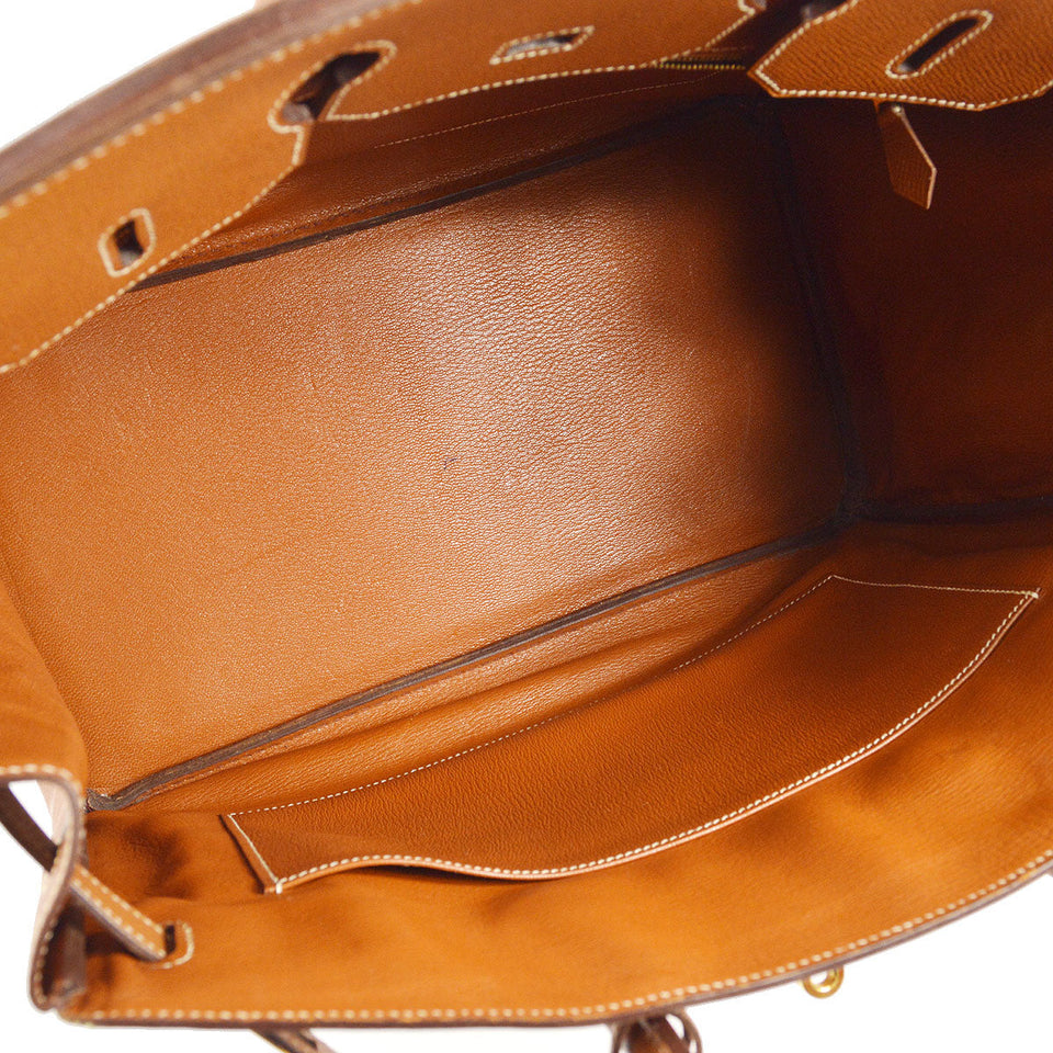 Hermes 1998 BIRKIN 35 Gold Courchevel