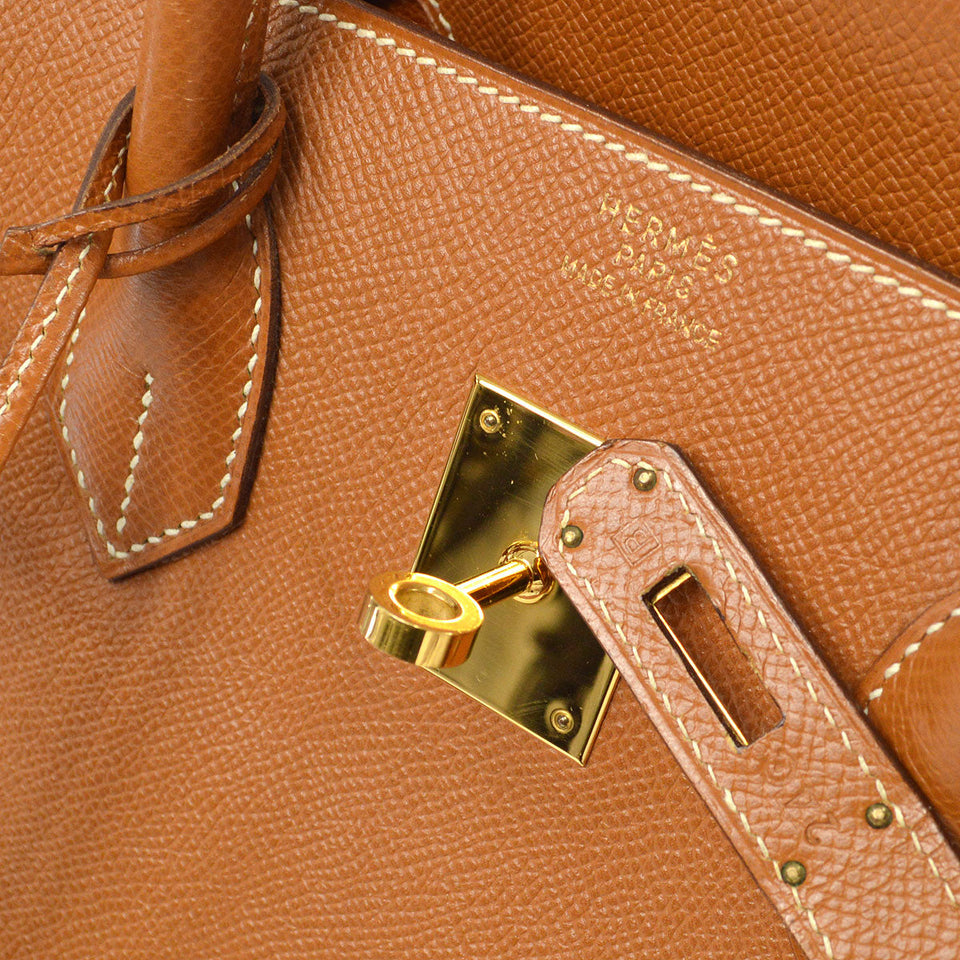 Hermes 1998 BIRKIN 35 Gold Courchevel