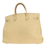 Hermes 2001 BIRKIN 40 Clemence Beige