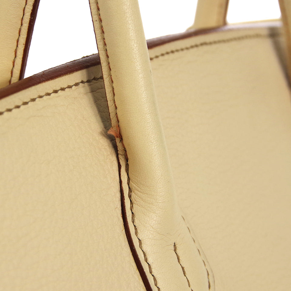 Hermes 2001 BIRKIN 40 Clemence Beige