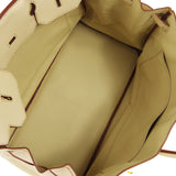 Hermes 2001 BIRKIN 40 Clemence Beige
