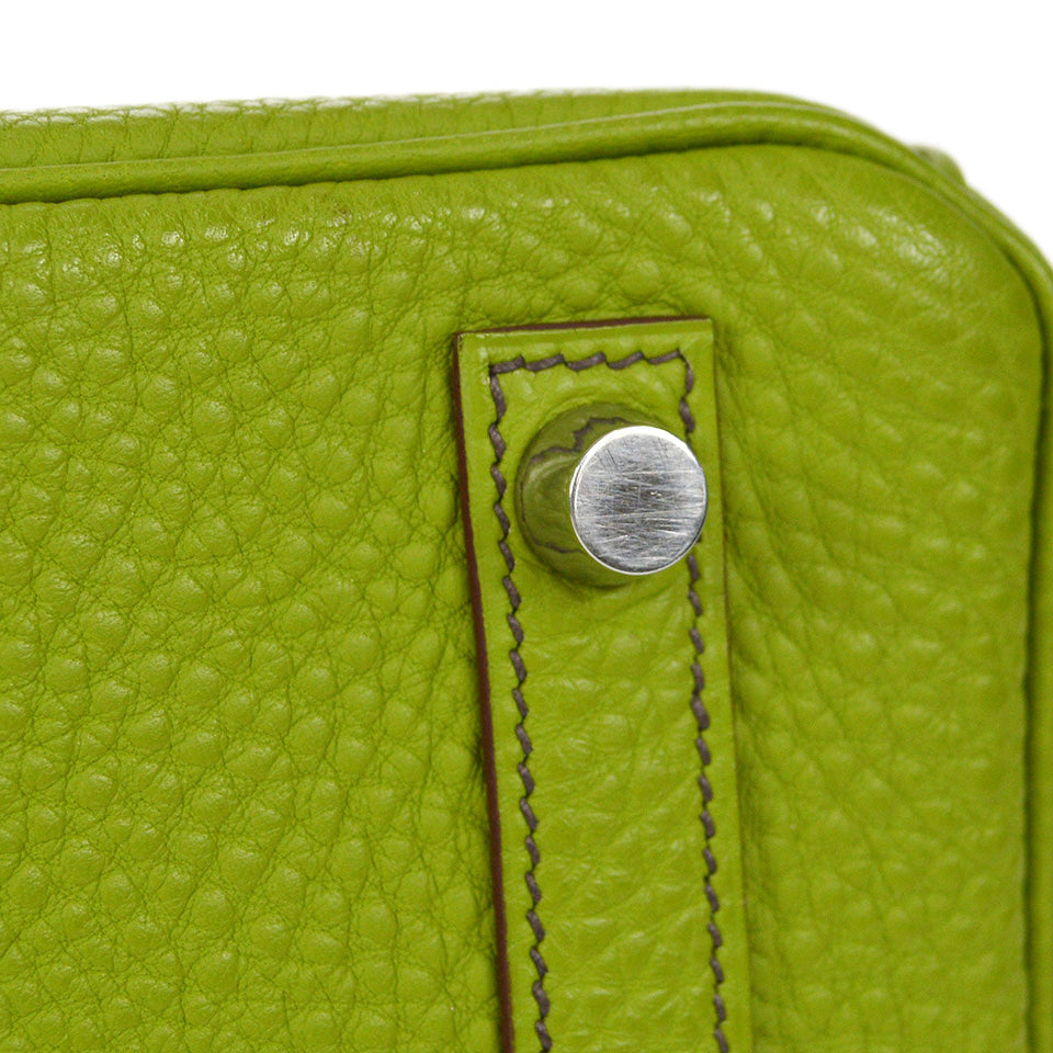 Hermes 2009 BIRKIN 25 Anis green Togo