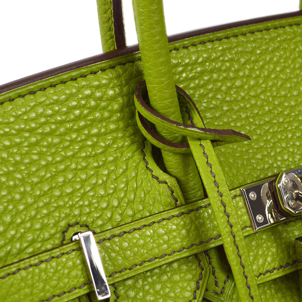 Hermes 2009 BIRKIN 25 Anis green Togo