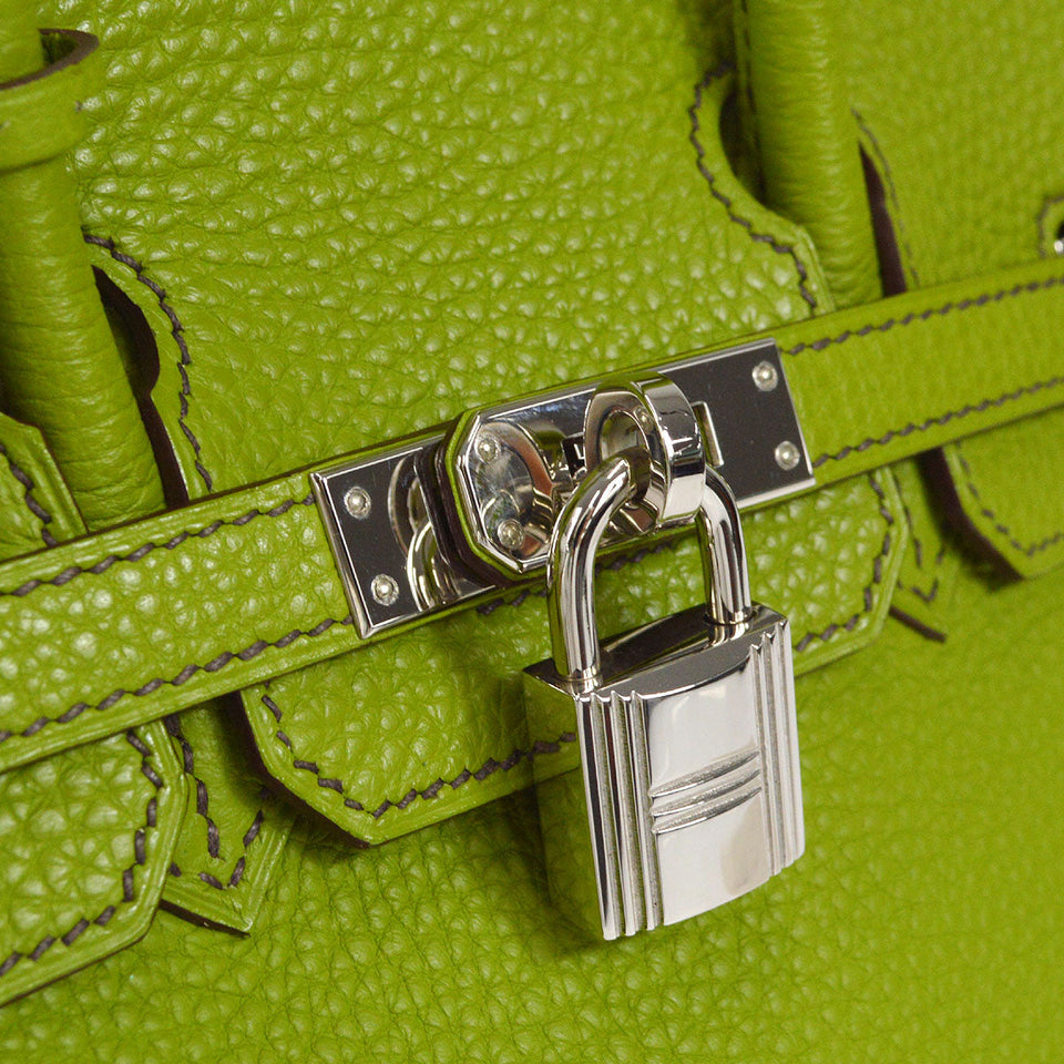 Hermes 2009 BIRKIN 25 Anis green Togo