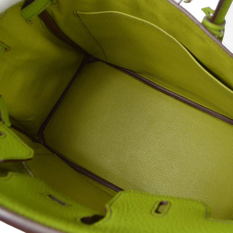 Hermes 2009 BIRKIN 25 Anis green Togo