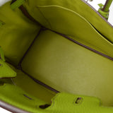 Hermes 2009 BIRKIN 25 Anis green Togo