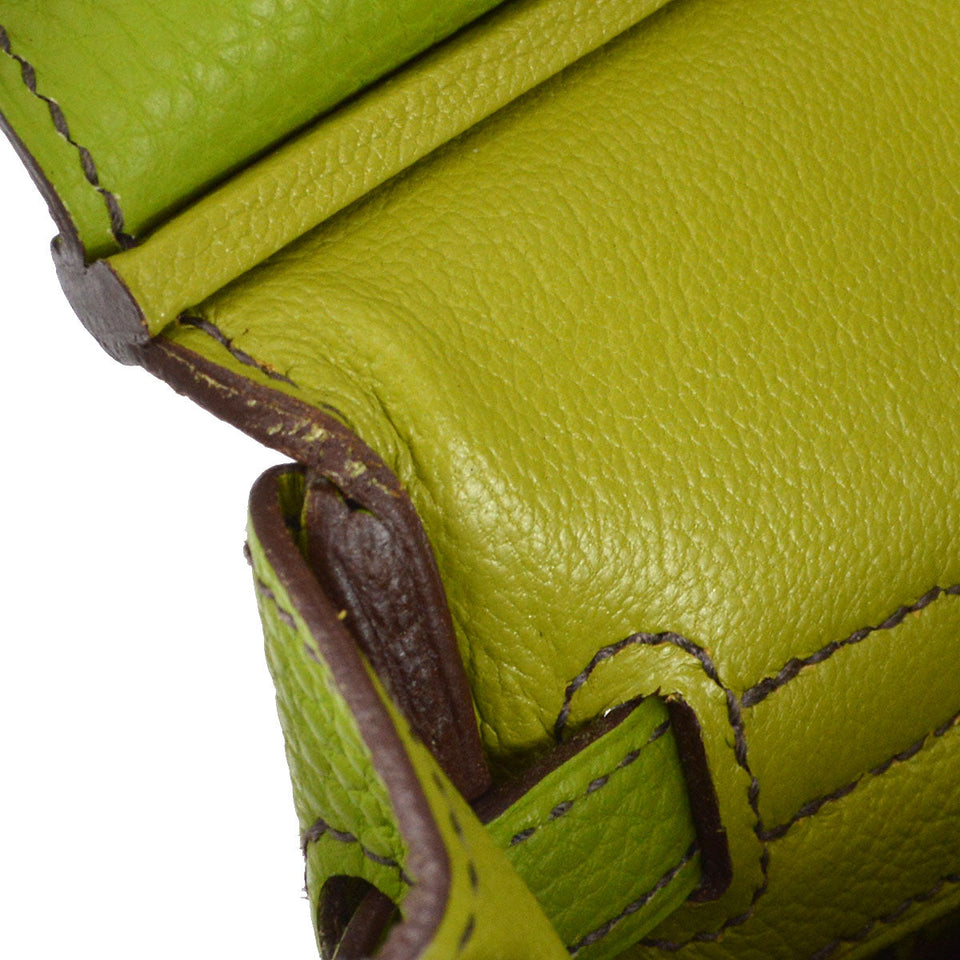 Hermes 2009 BIRKIN 25 Anis green Togo