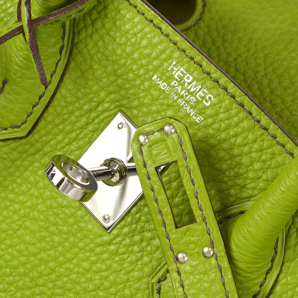 Hermes 2009 BIRKIN 25 Anis green Togo