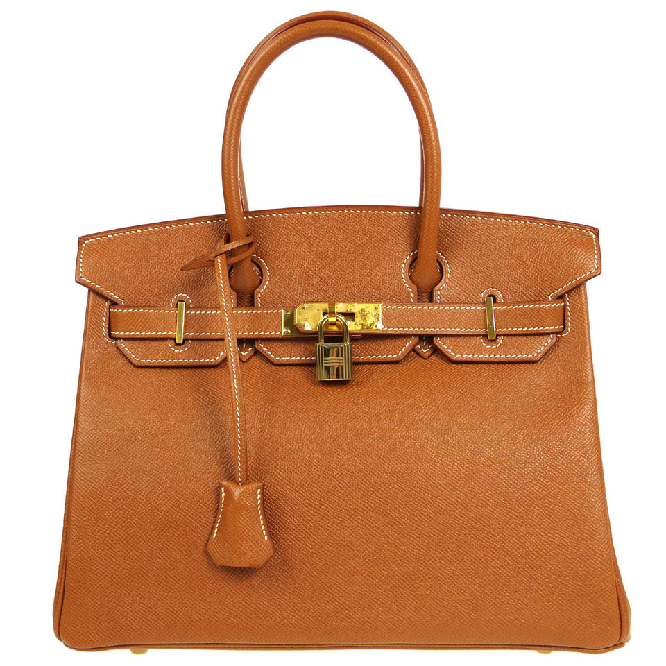 Hermes * BIRKIN 30 Handbag Gold Courchevel