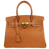 Hermes * BIRKIN 30 Handbag Gold Courchevel