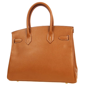 Hermes * BIRKIN 30 Handbag Gold Courchevel