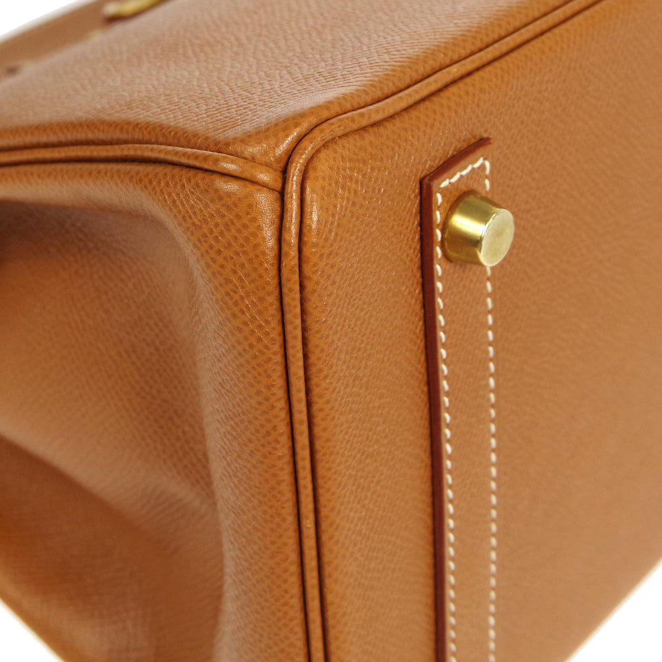 Hermes * BIRKIN 30 Handbag Gold Courchevel