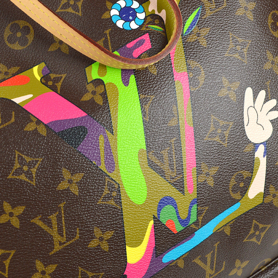 Louis Vuitton Neverfull GM Tote Handbag Takashi Murakami