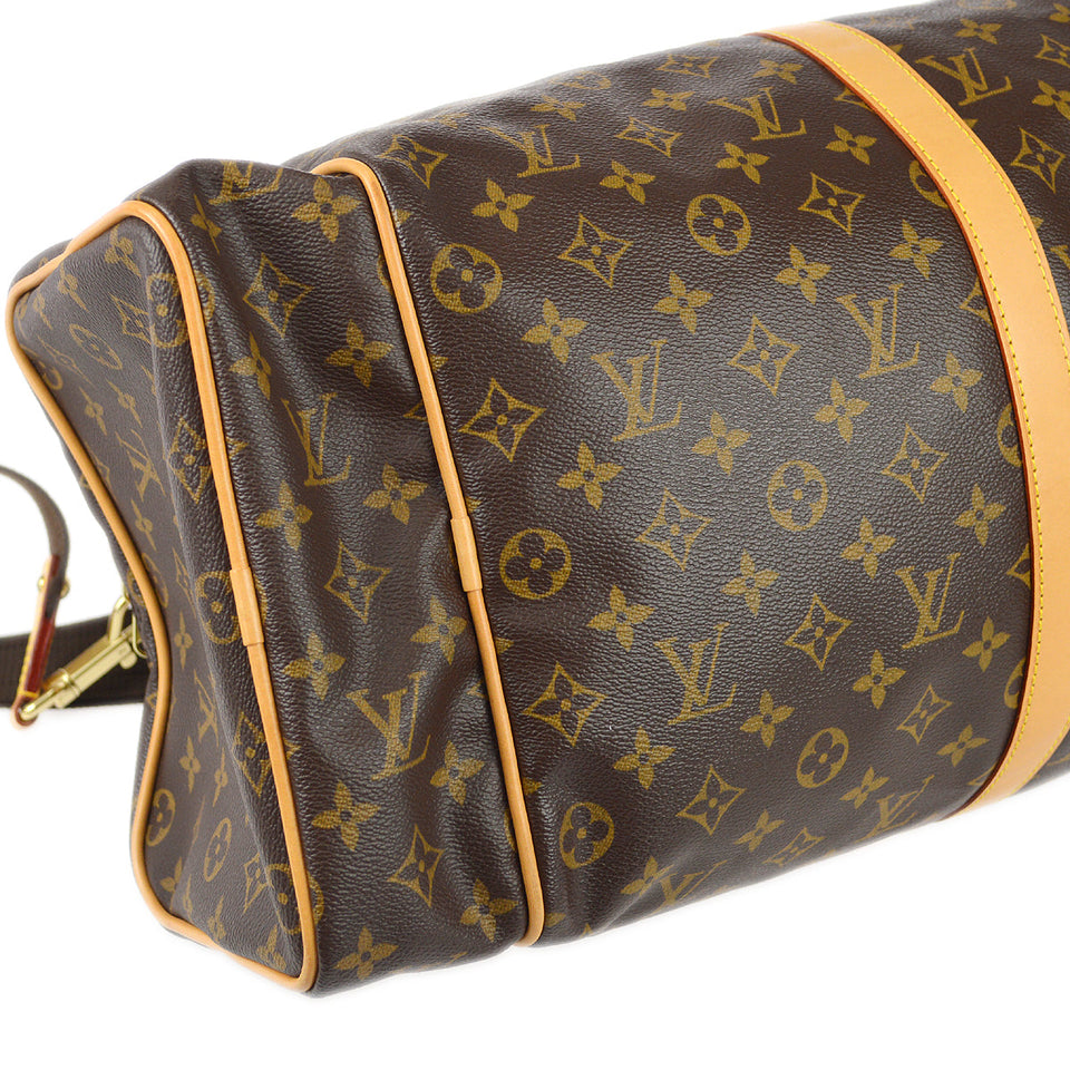 Louis Vuitton Sac Gymnastique 2way Duffle Handbag Monogram