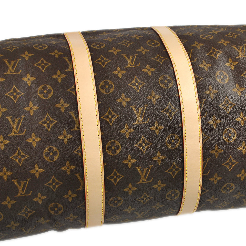 Louis Vuitton Keepall 55 Travel Duffle Handbag Monogram