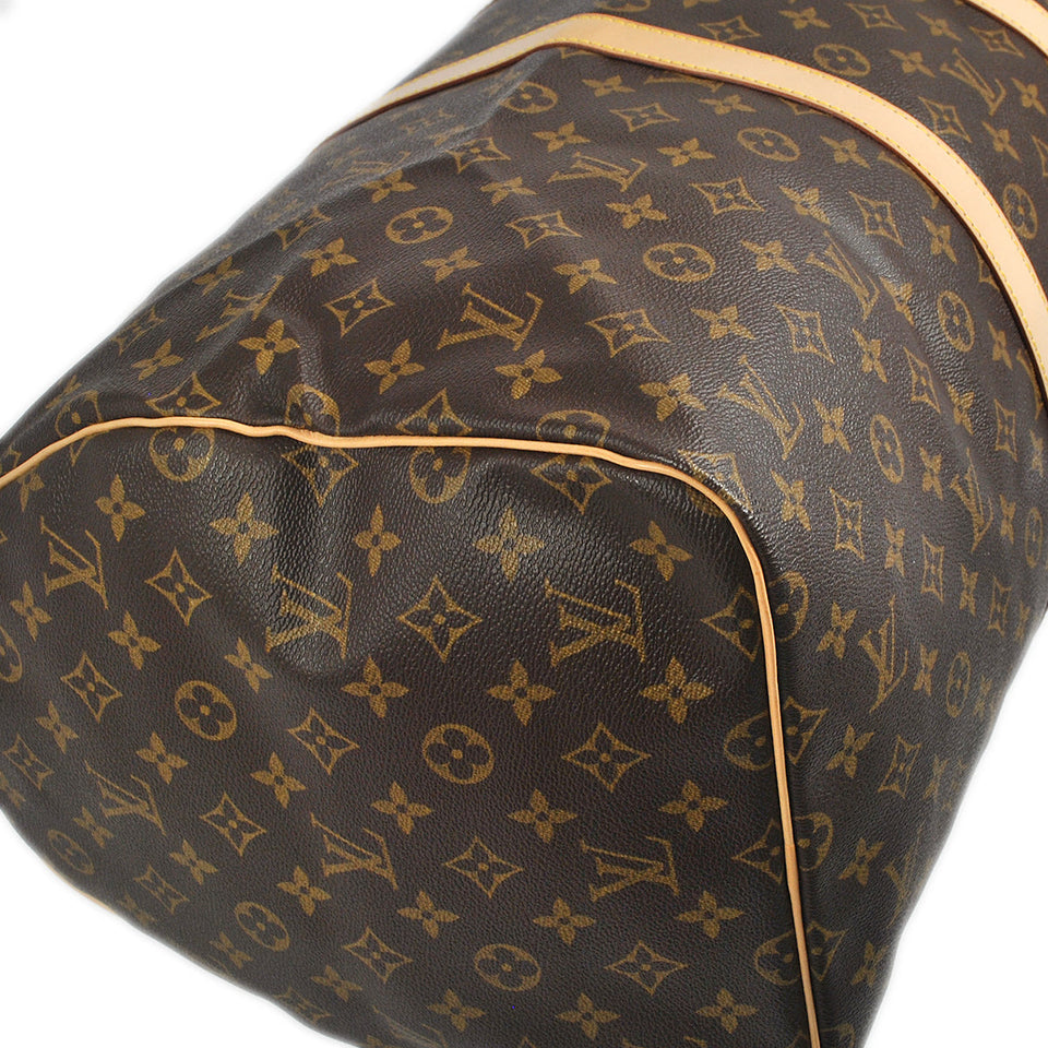 Louis Vuitton Keepall 55 Travel Duffle Handbag Monogram