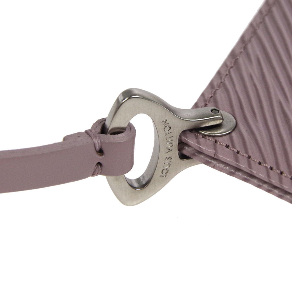 Louis Vuitton Pochette Demi-lune Handbag Epi Purple M5262B