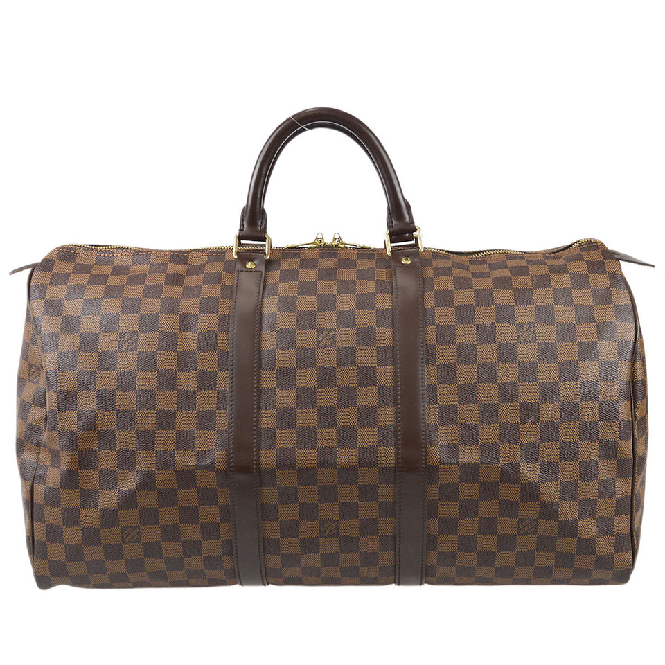 Louis Vuitton Keepall 50 Travel Duffle Handbag Damier