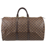 Louis Vuitton Keepall 50 Travel Duffle Handbag Damier